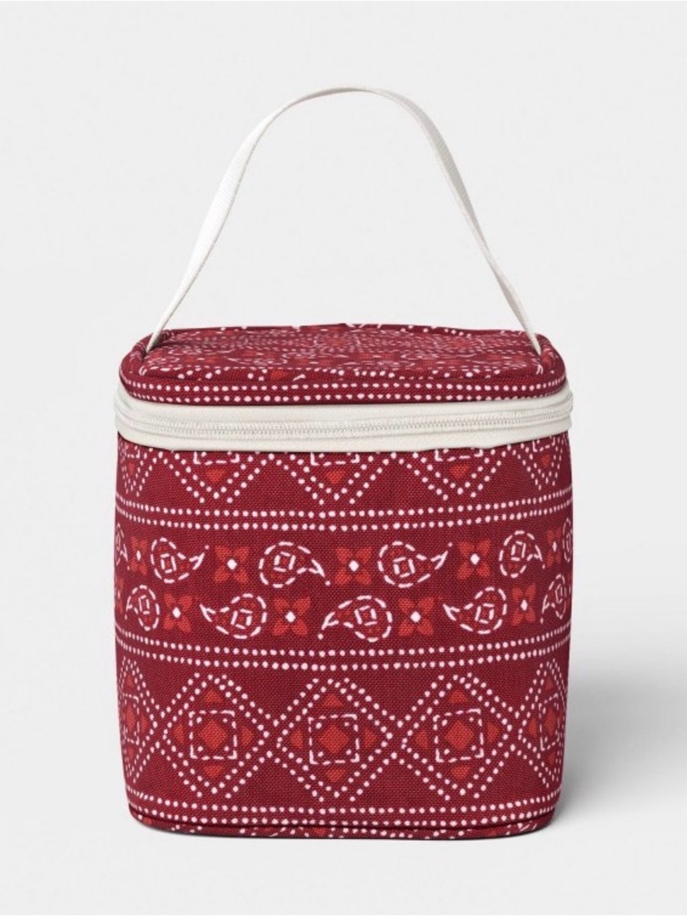 4 Cans/3.1 qt Soft Sided Personal Cooler Red Bandana - Sun Squad™
